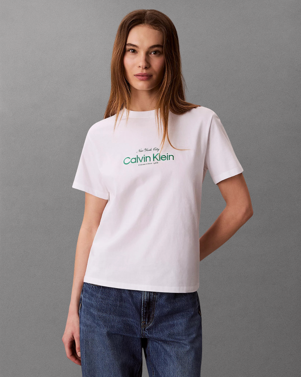 Calvin Klein Jeans - SS Classic CK NYC Logo Tee - Bianco