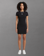 Calvin Klein Jeans - SS Monologo Baby Rib Mini Dress - Nero