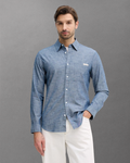 Calvin Klein Jeans - LS Chambray Classic Shirt - Blu