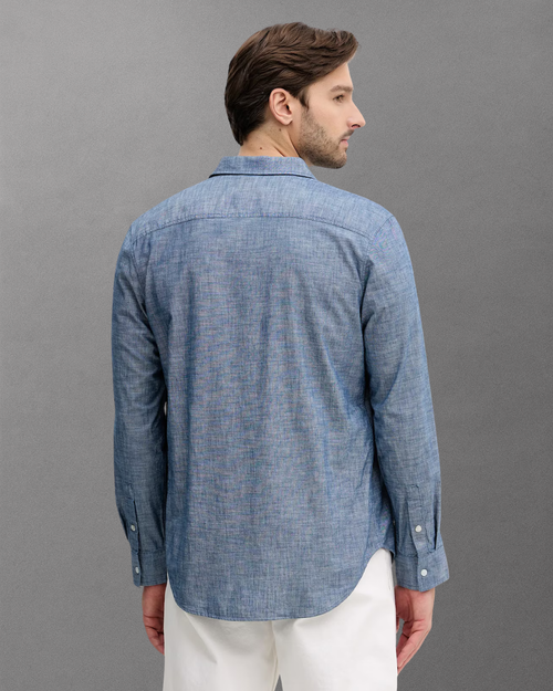 Calvin Klein Jeans - LS Chambray Classic Shirt - Blu