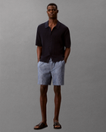 Calvin Klein Jeans - Straight Chambray 7" Pull On Short - Blu