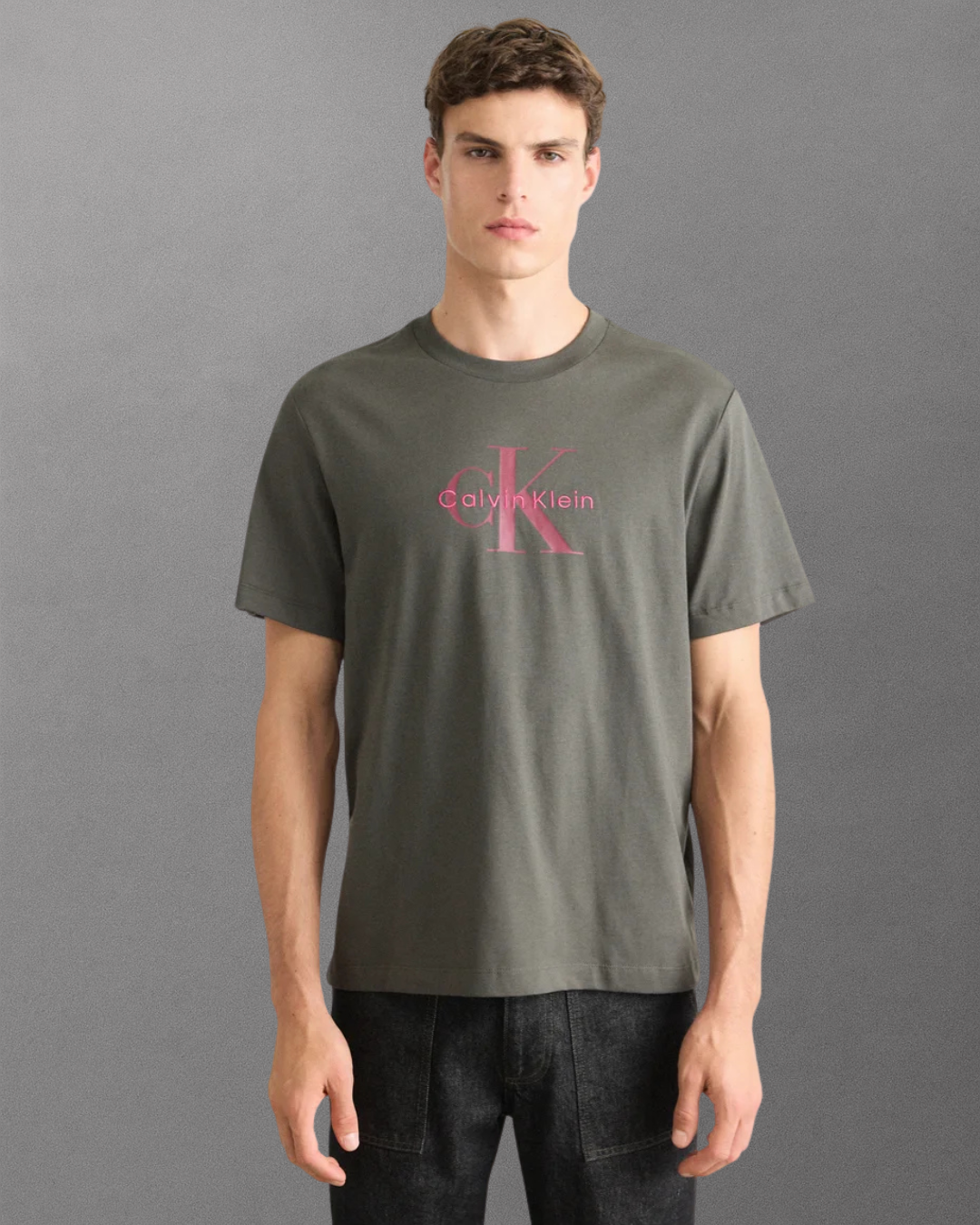 Calvin Klein Jeans - Hero Monologo Tee  - Grigio