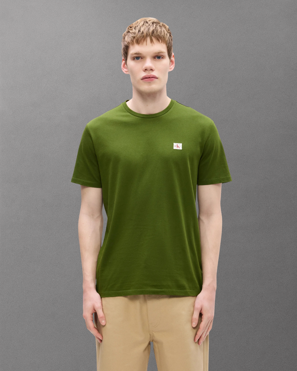 Cavin Klein Jeans - Badge 30S Jersey Classic Tee - Verde