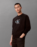 Cavin Klein Jeans - Premium Tri-Color Monologo Fleece - Nero