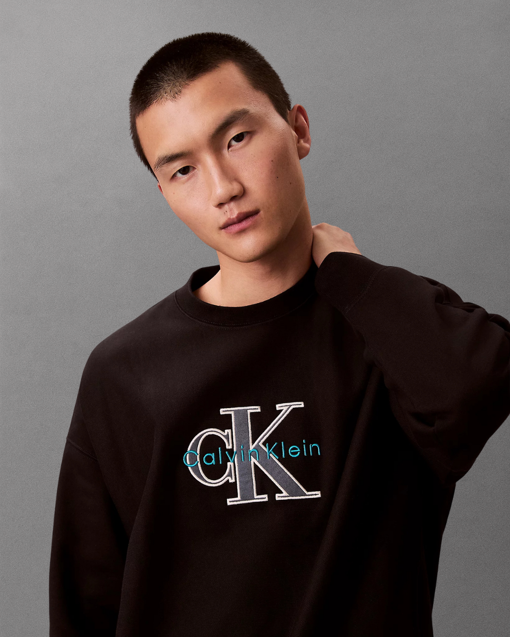 Cavin Klein Jeans - Premium Tri-Color Monologo Fleece - Nero