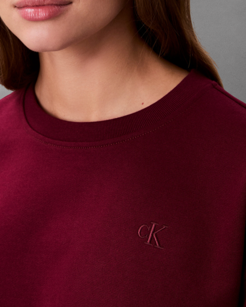 Cavin Klein Jeans - Archive Logo French Terry Relaxed - Bordeaux