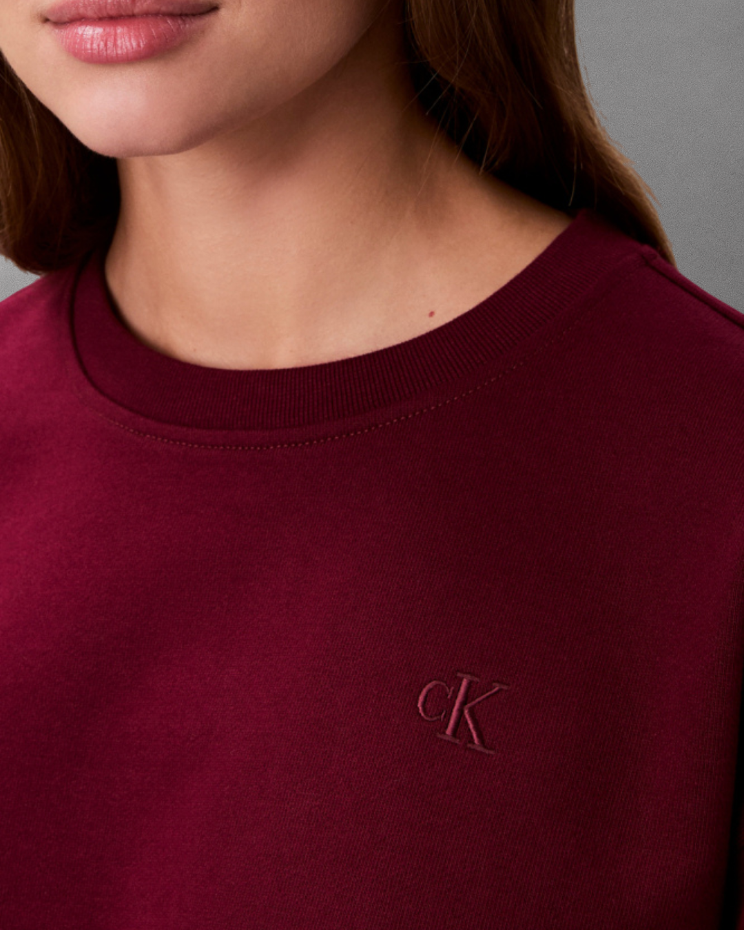 Cavin Klein Jeans - Archive Logo French Terry Relaxed - Bordeaux
