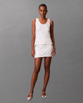 Cavin Klein Jeans - Sequin Mini Skirt - Bianco