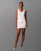 Cavin Klein Jeans - Sequin Mini Skirt - Bianco
