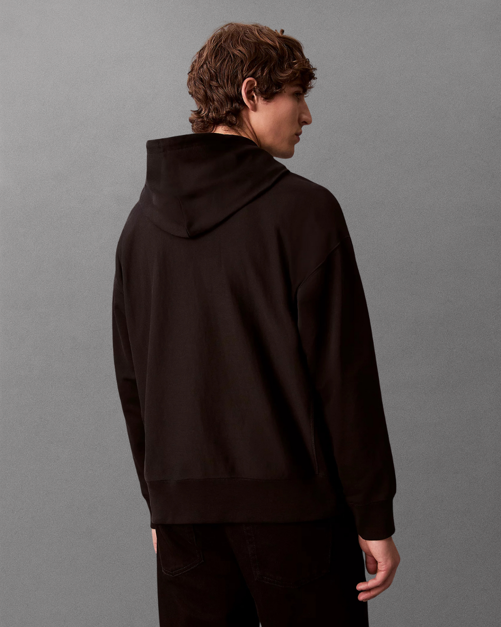 Cavin Klein Jeans - Premium Terry Monogram Hoodie - Nero