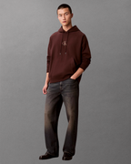 Cavin Klein Jeans - Premium Terry Micro Monologo Hoodie - Moro