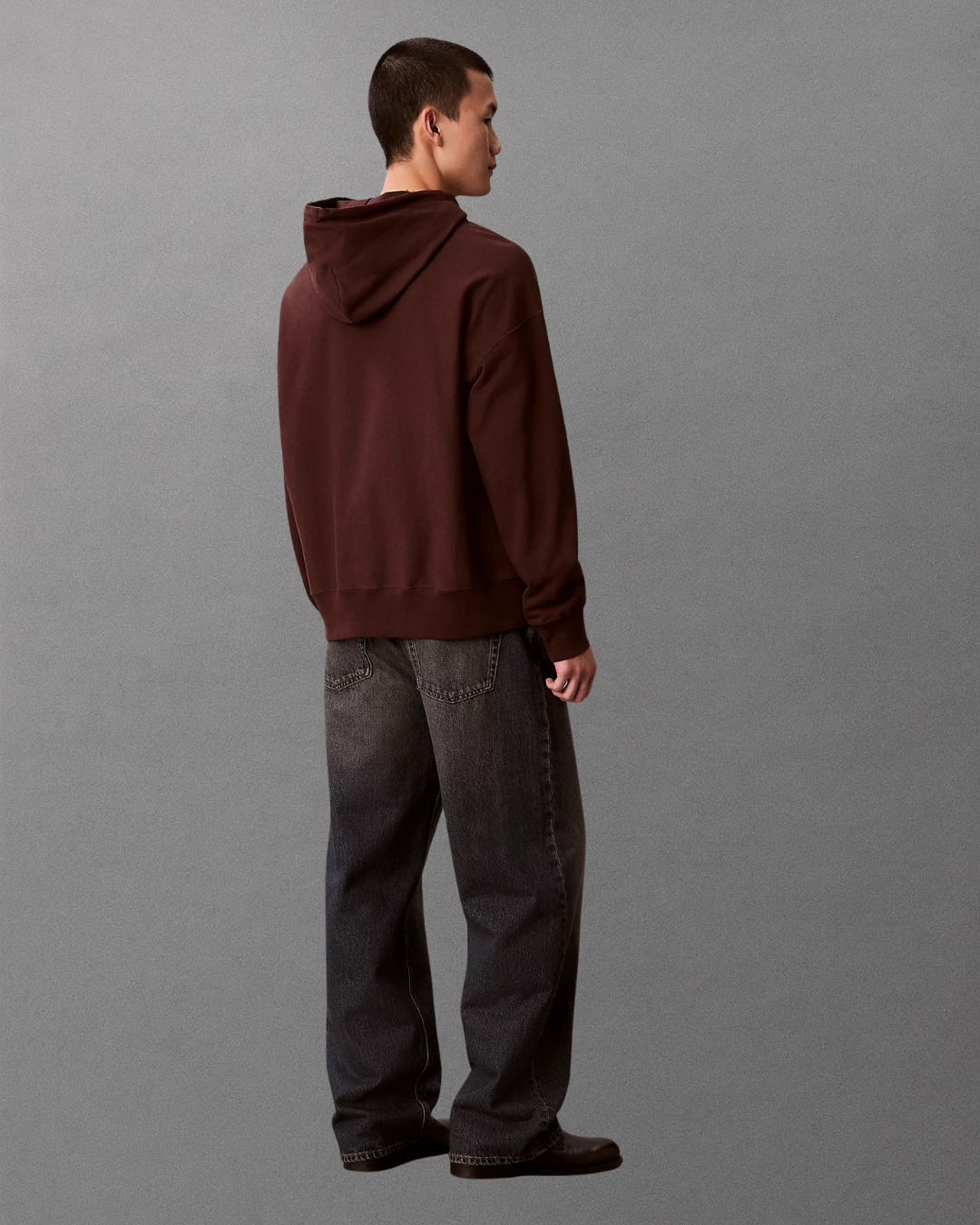 Cavin Klein Jeans - Premium Terry Micro Monologo Hoodie - Moro