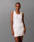 Cavin Klein Jeans - Sequin Cami Top - Bianco