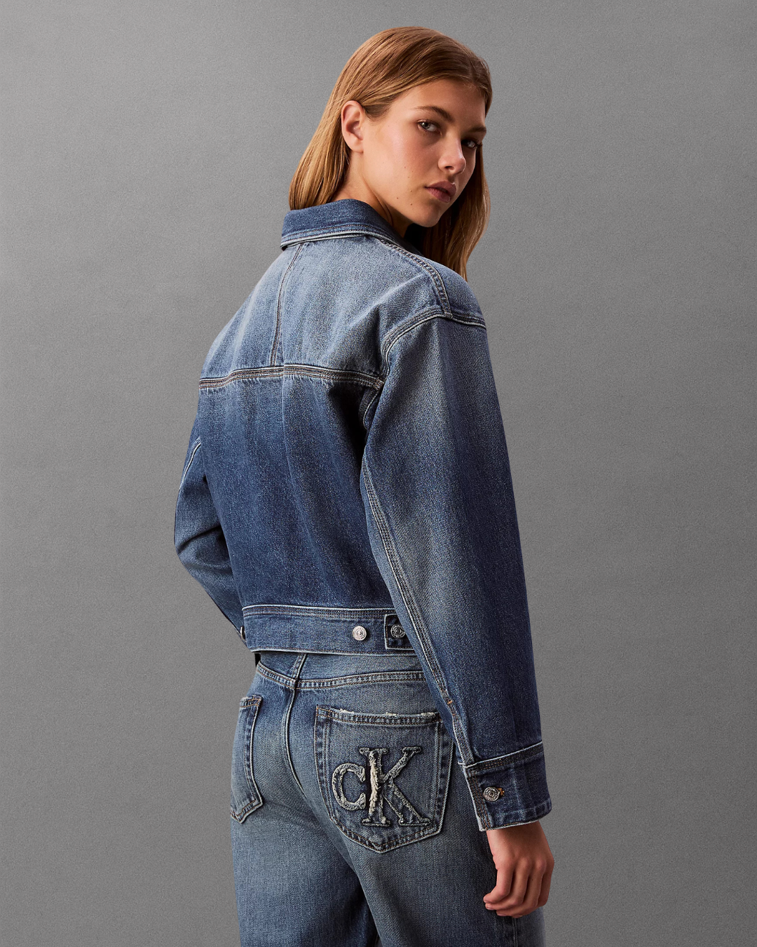 Cavin Klein Jeans - Workwear Jacket CK Sanded Blue - Blu