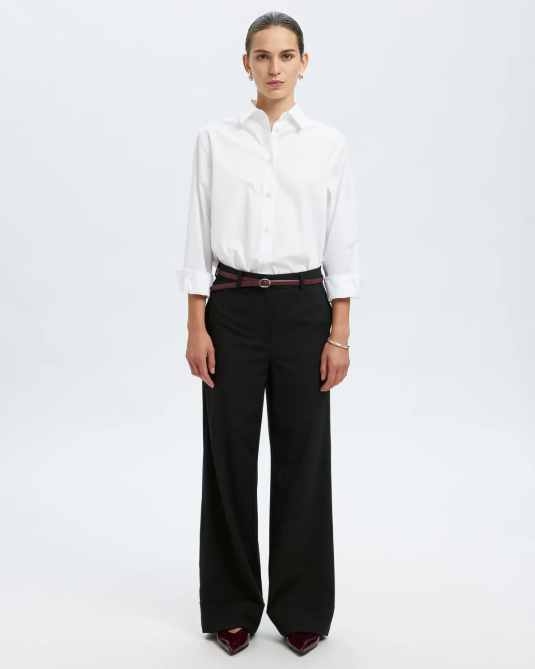 Selected Femme - Slfaila MW Pant - Nero