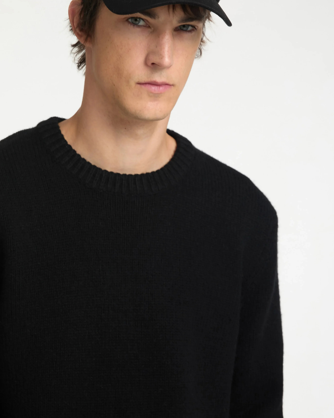 Selected Homme - Slhcody LS Knit Relaxed Crew Neck Noos - Nero