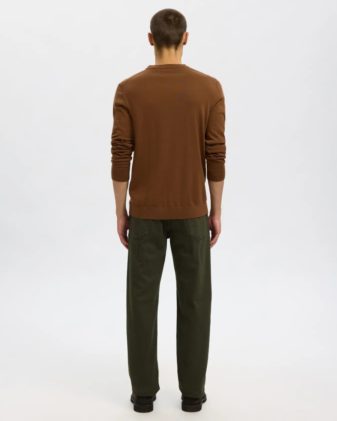 Selected Homme - Slhtray LS Knit Merino Crew Neck Noos - Soft Silt