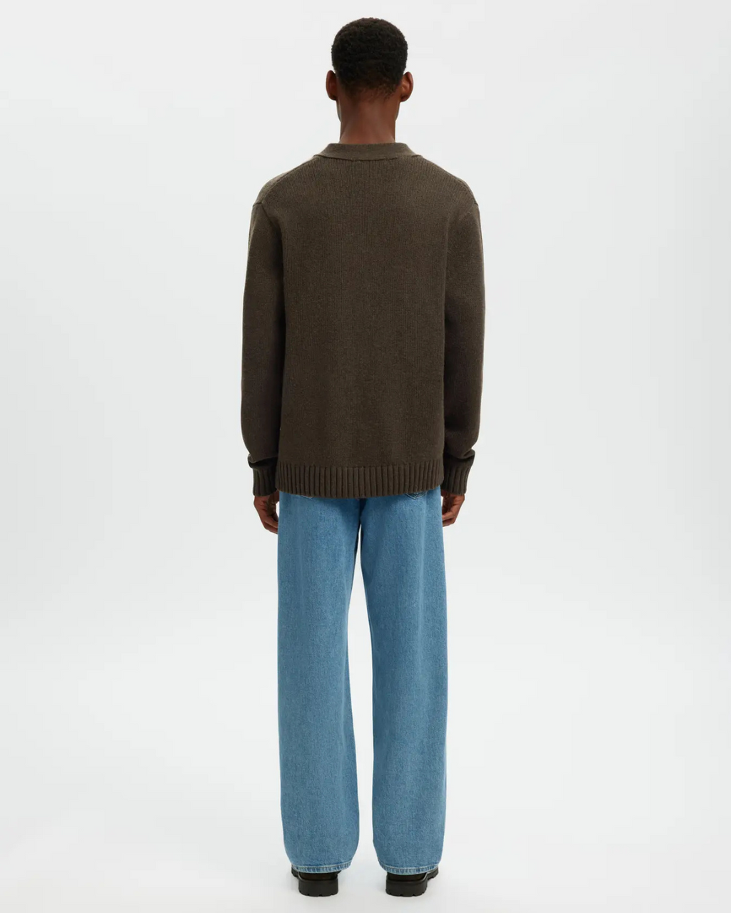 Selected Homme - Slhcody LS Knit Relaxed Cardigan - Denitasse