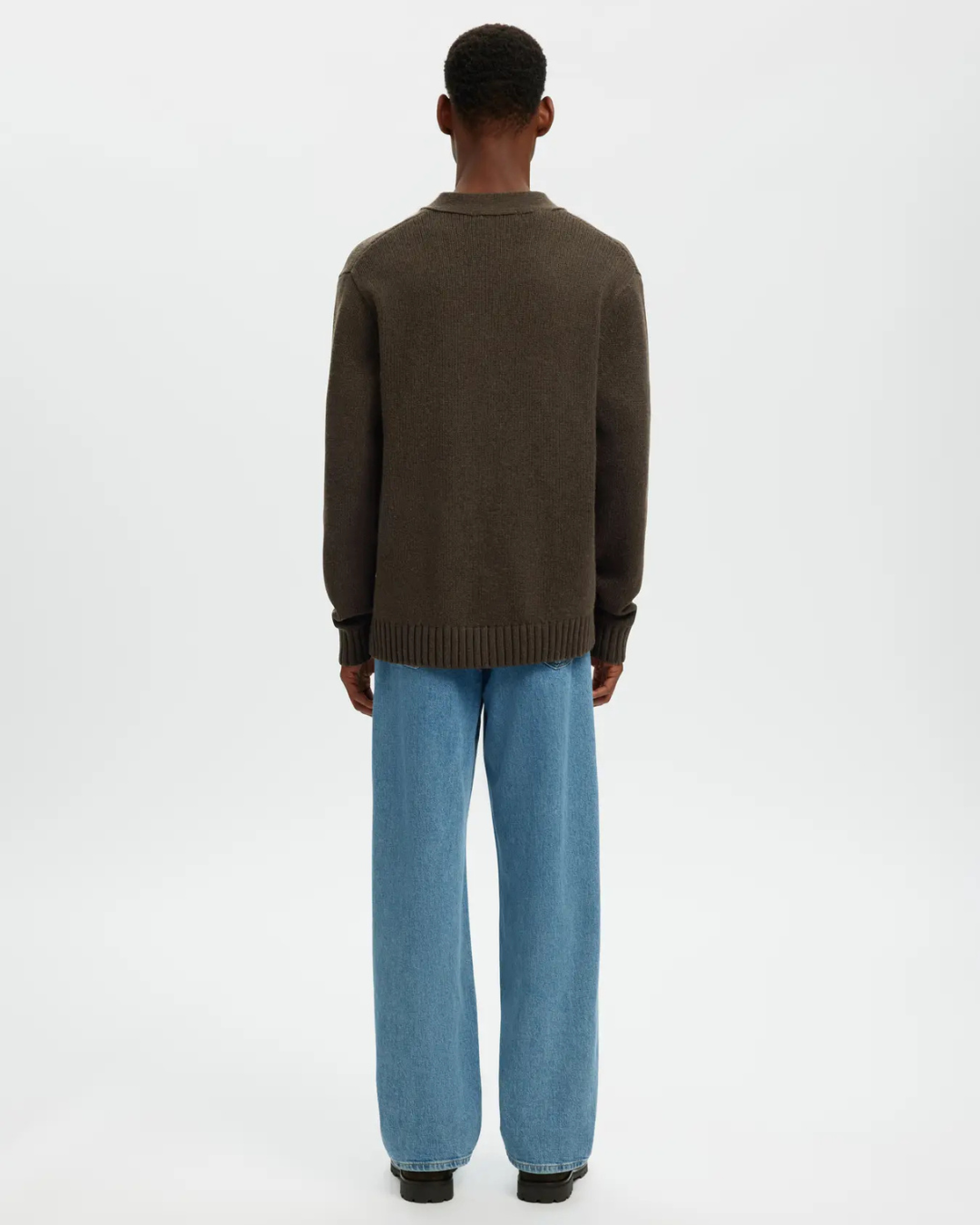 Selected Homme - Slhcody LS Knit Relaxed Cardigan - Denitasse