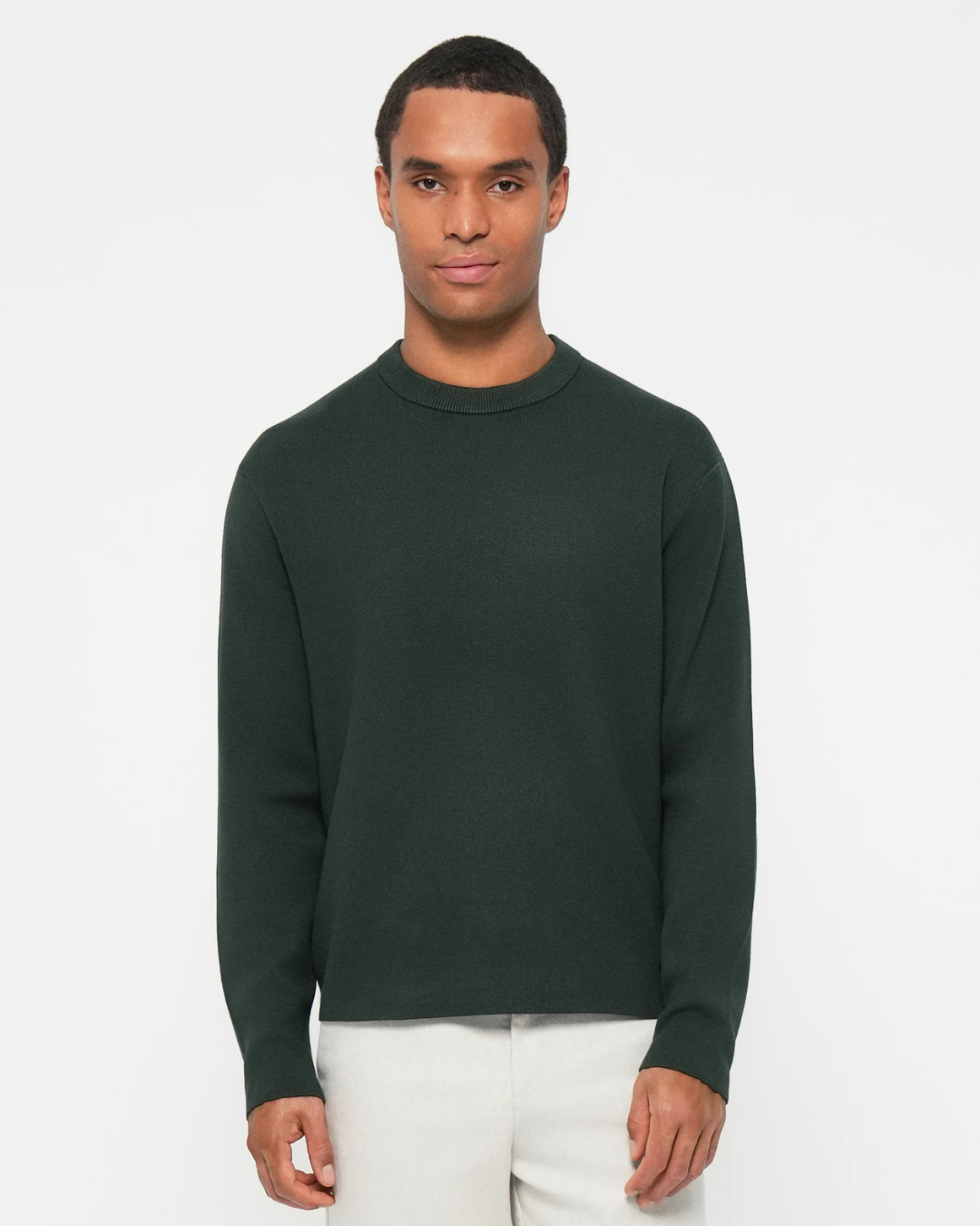Selected Homme - Slhteller FN Relaxed Crew Neck Noos - Verde