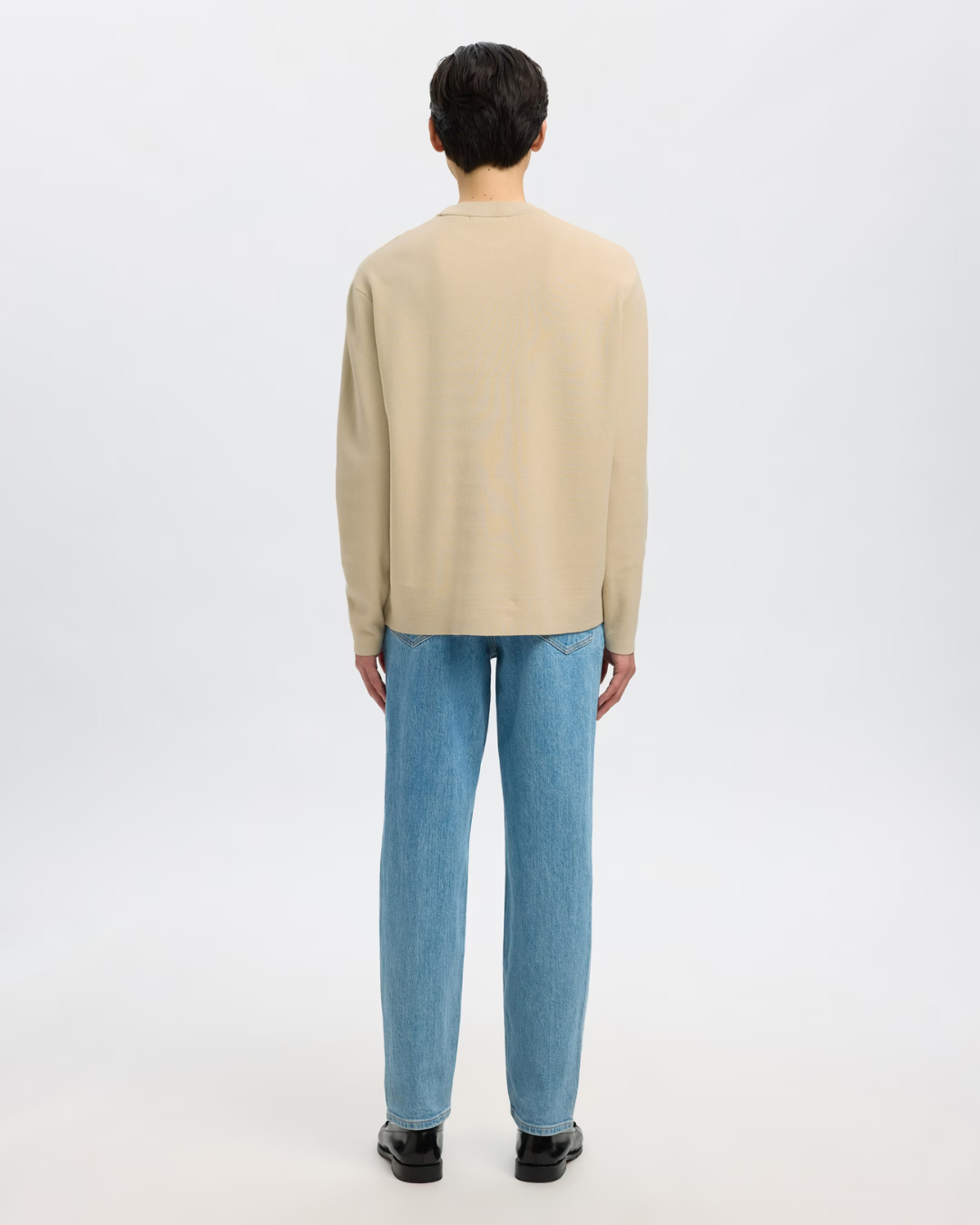 Selected Homme - Slhteller FN Relaxed Crew Neck - Beige