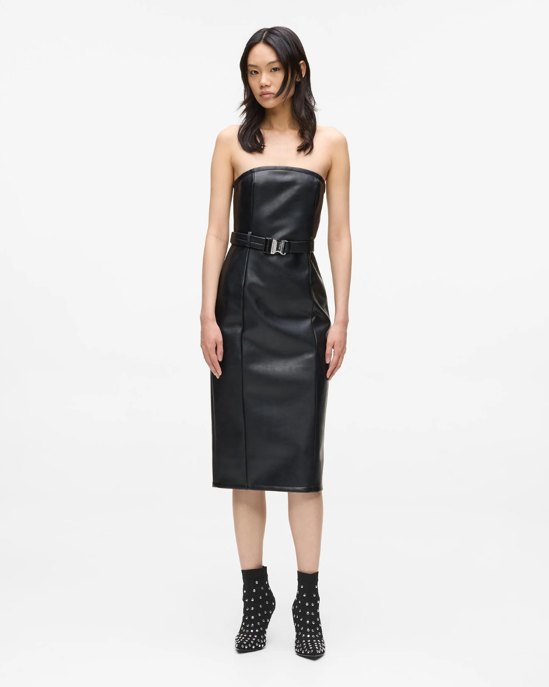 Karl Lagerfeld Jeans - Klj Faux Leather Dress - Nero