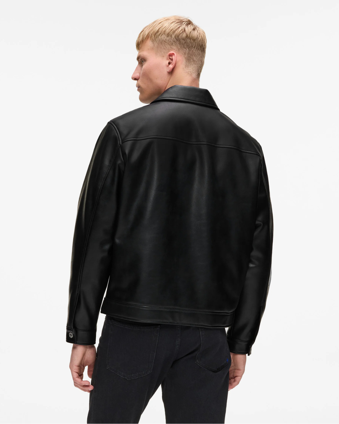 Karl Lagerfeld Jeans - Klj Faux Leather Jacket - Nero