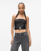 Karl Lagerfeld Jeans - Klj Faux Leather Top - Nero
