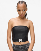 Karl Lagerfeld Jeans - Klj Faux Leather Top - Nero