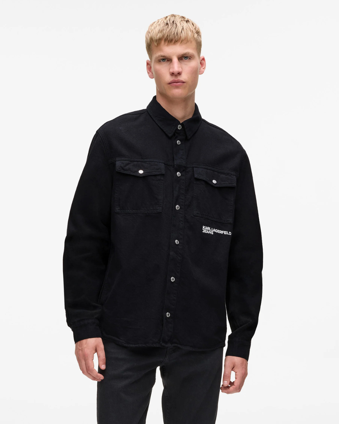 Karl Lagerfeld Jeans - Klj Karlism Overshirt - Nero