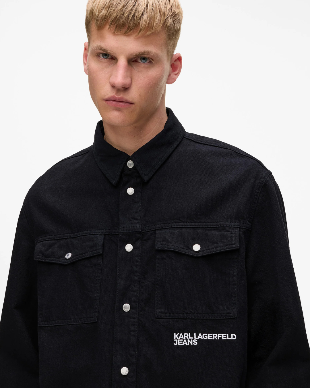 Karl Lagerfeld Jeans - Klj Karlism Overshirt - Nero