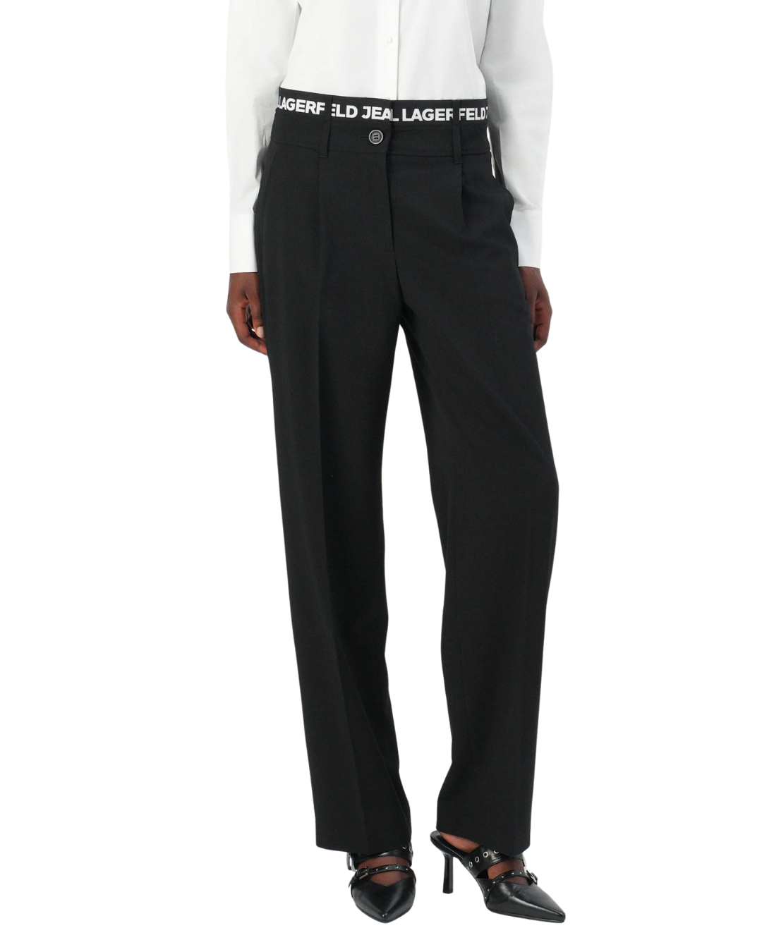 Karl Lagerfeld Jeans - Klj Logo Waistband Pant - Nero