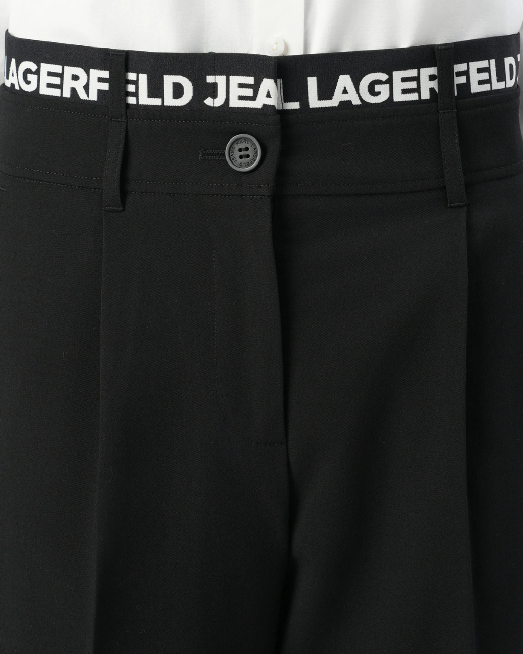 Karl Lagerfeld Jeans - Klj Logo Waistband Pant - Nero