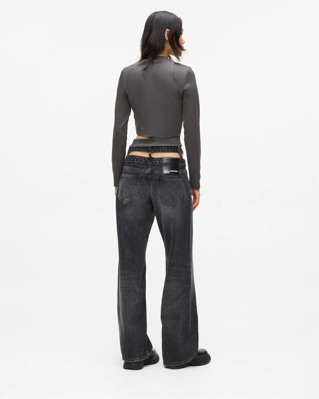 Karl Lagerfeld Jeans - Klj MR Relaxed WB Denim - Nero