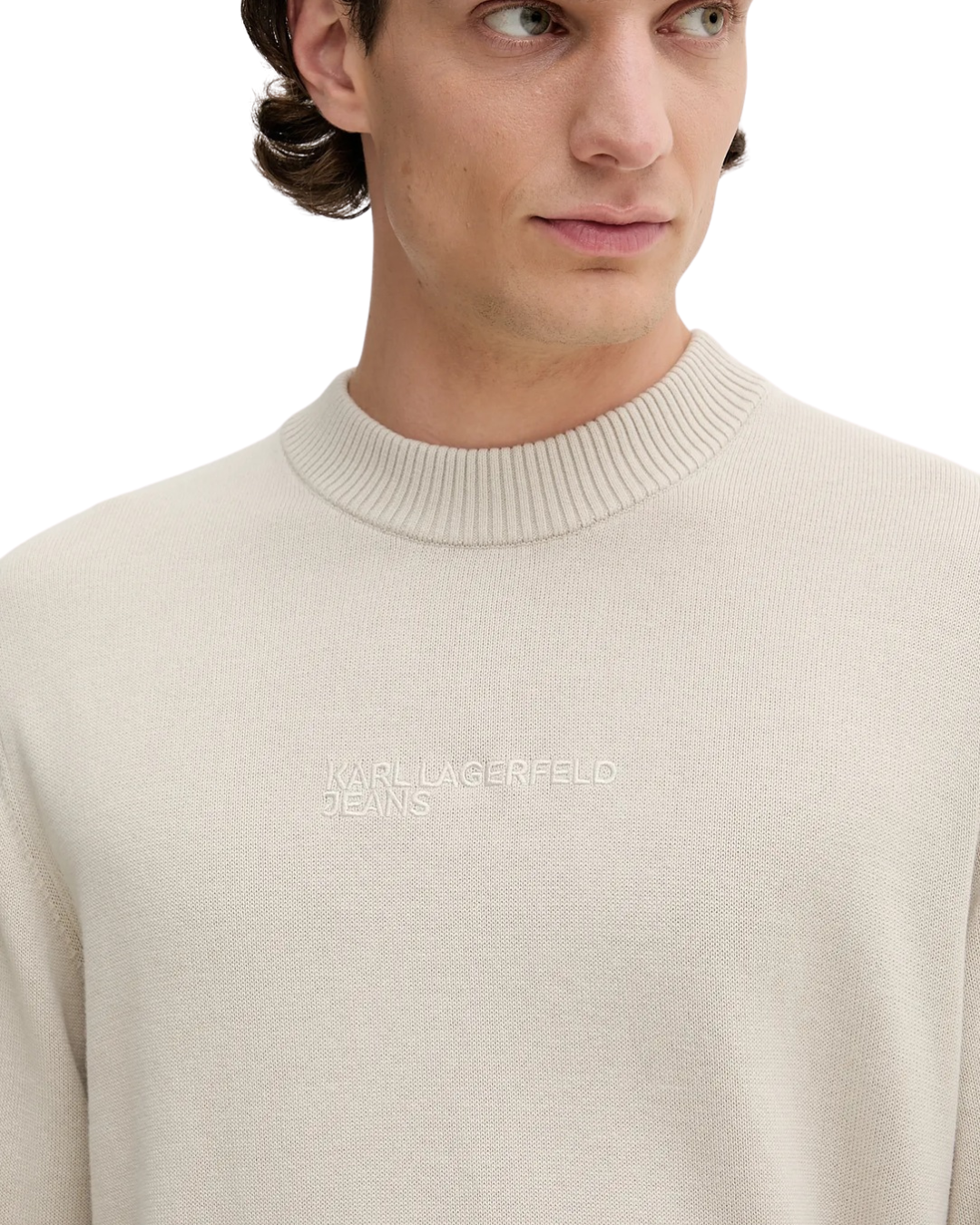 Karl Lagerfeld Jeans - Klj Reg Embroidered Sweater - Beige