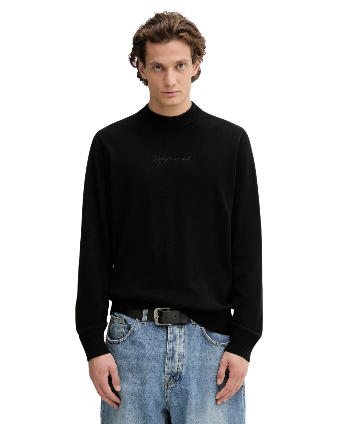 Karl Lagerfeld Jeans - Klj Reg Embroidered Sweater - Nero