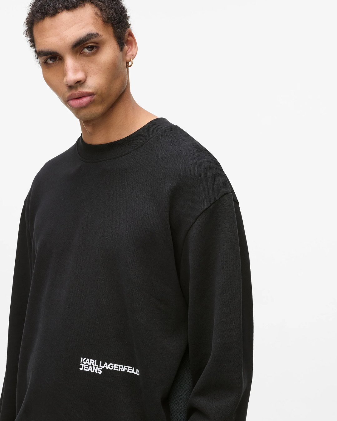 Karl Lagerfeld Jeans - Klj Relaxed Karl Face Sweat - Nero