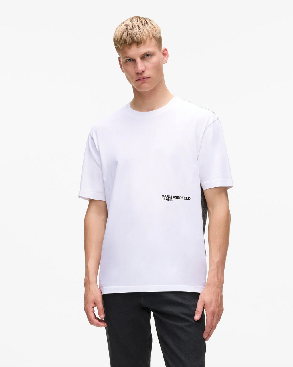 Karl Lagerfeld Jeans - Klj Relaxed Karl Face Tee - Bianco