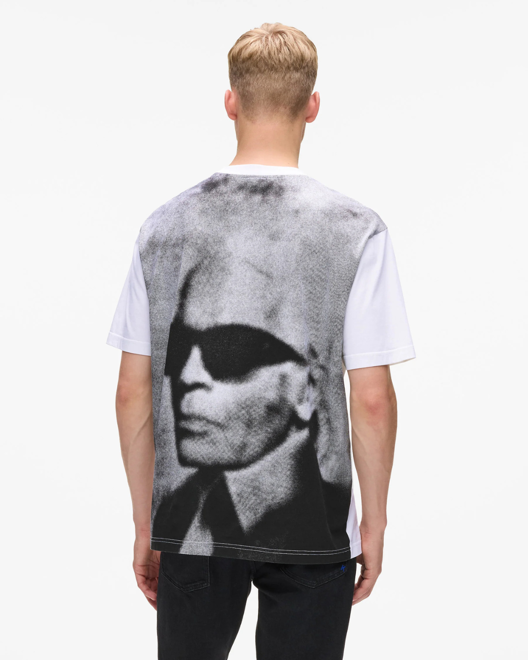 Karl Lagerfeld Jeans - Klj Relaxed Karl Face Tee - Bianco