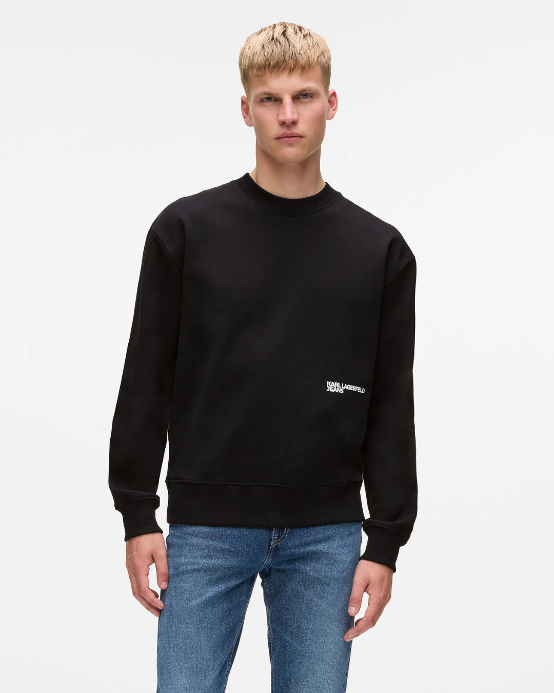 Karl Lagerfeld Jeans - Klj Relaxed Karlism Sweat - Nero