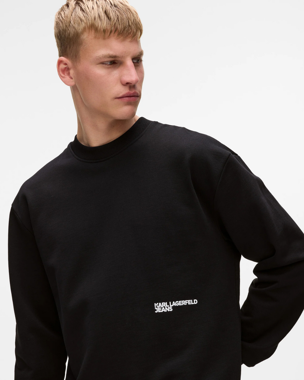 Karl Lagerfeld Jeans - Klj Relaxed Karlism Sweat - Nero