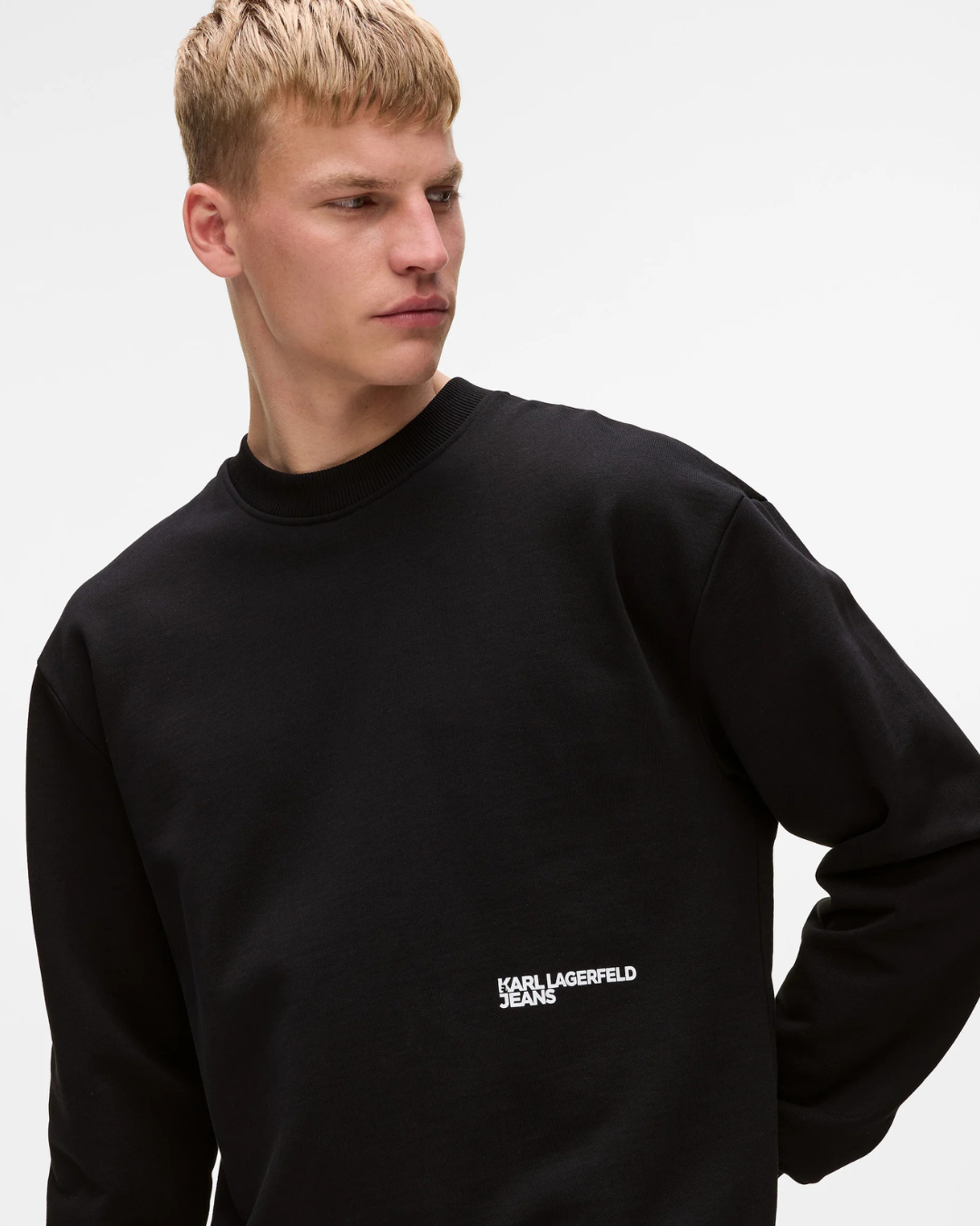 Karl Lagerfeld Jeans - Klj Relaxed Karlism Sweat - Nero