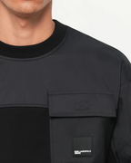 Karl Lagerfeld Jeans - Klj Relaxed Mixed Sweat - Nero