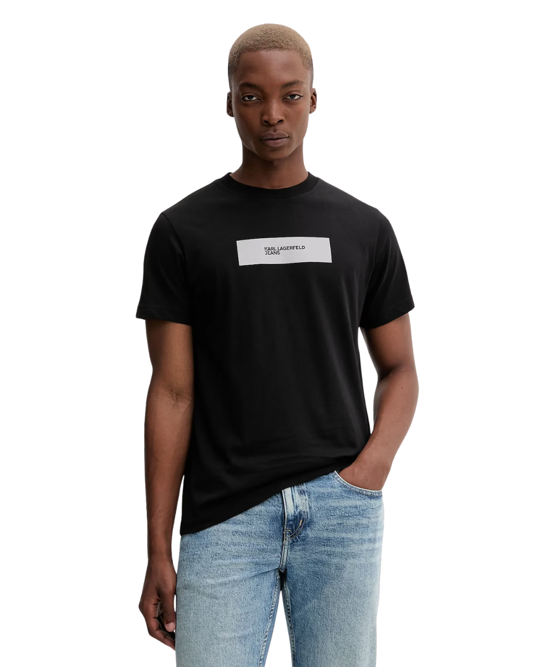 Karl Lagerfeld Jeans - Klj Slim Reflective Tee - Nero