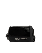 Karl Lagerfeld Jeans - Klj Metal Logo Camera Bag Shiny - Nero