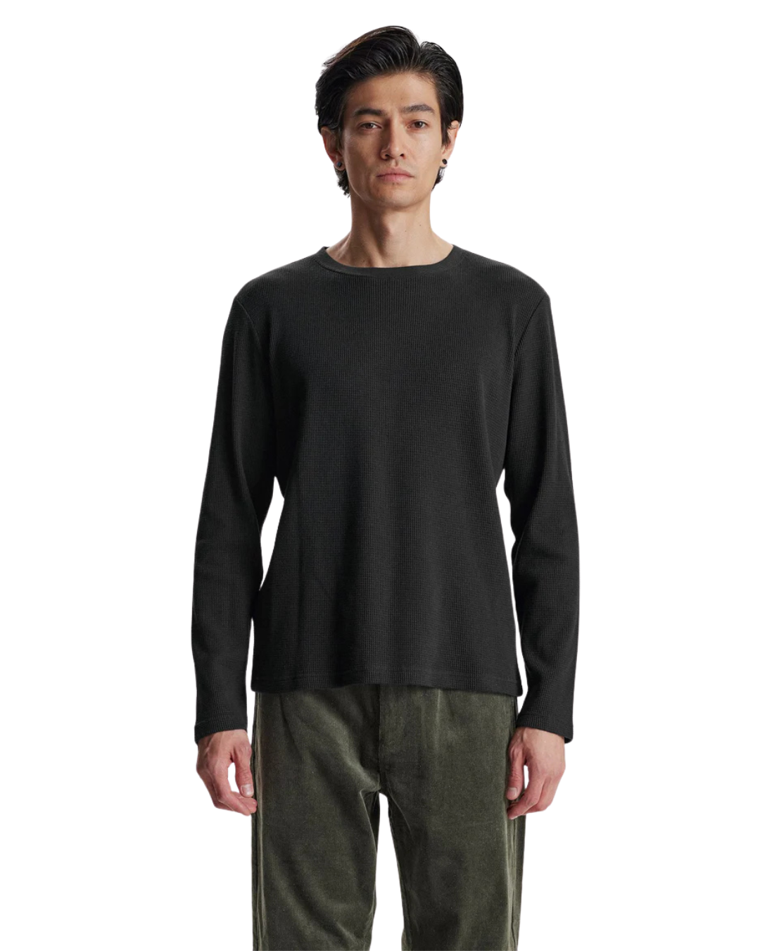 Anerkjendt - Akkikki L/S Waffle Tee - Nero