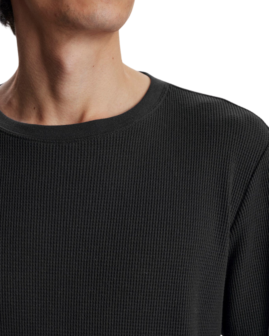 Anerkjendt - Akkikki L/S Waffle Tee - Nero