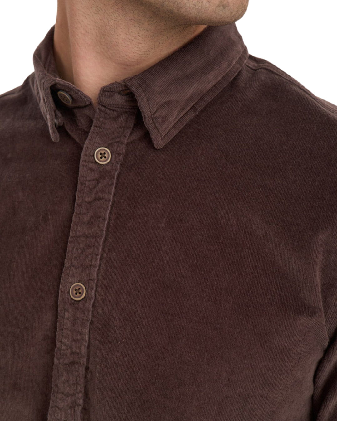 Anerkjendt - Akleif Solid Cord Shirt - Testa Di Moro