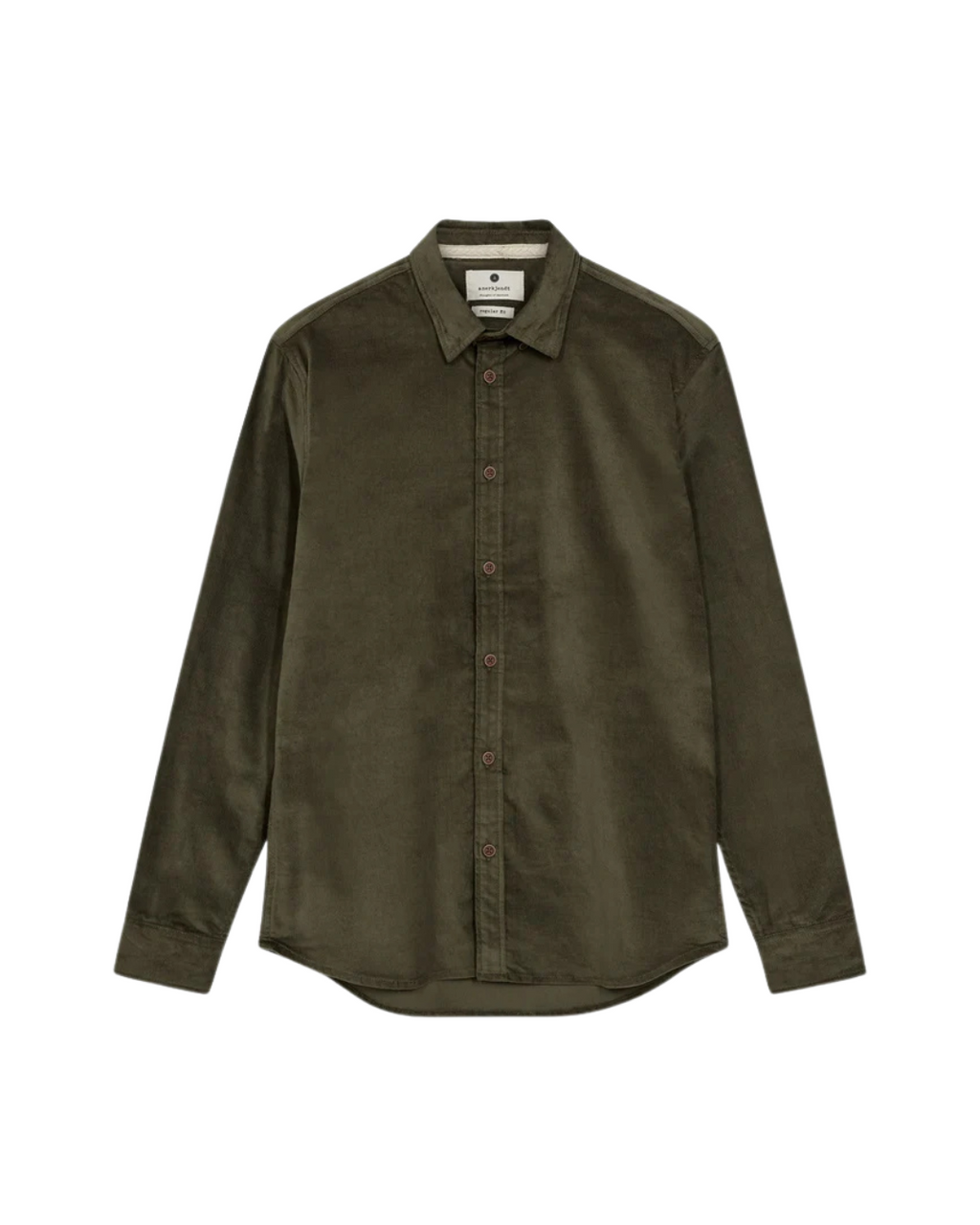 Anerkjendt - Akleif Solid Cord Shirt - Verde