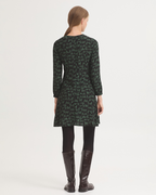 Nice Things - "Feline Print" Dress - Nero e Verde
